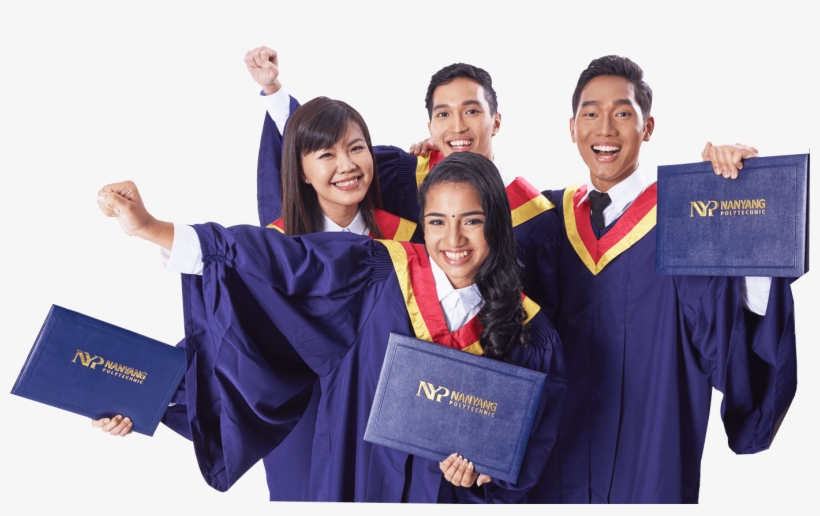 Student Login - Nyp Graduation Gown, transparent png #771874