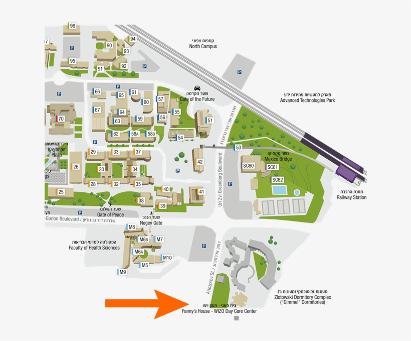 Marcus Map - מפת מיקרוגלים בן גוריון, transparent png #772028