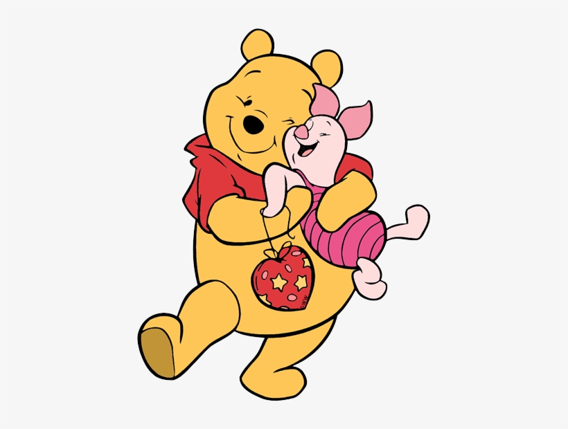 Pooh Piglet Heart - Winnie The Pooh, transparent png #772032