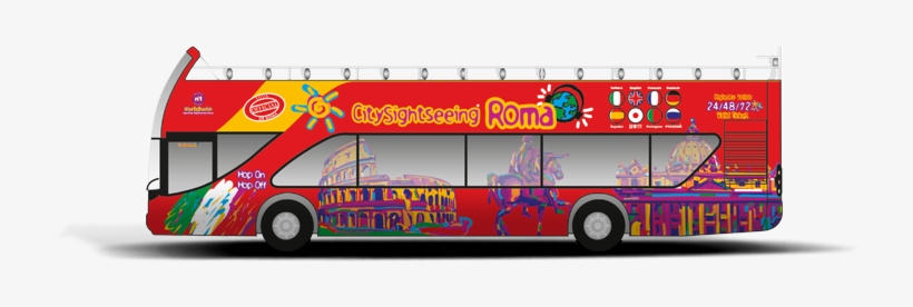 City Sightseeing Bus - Rome Tourist Bus, transparent png #772767