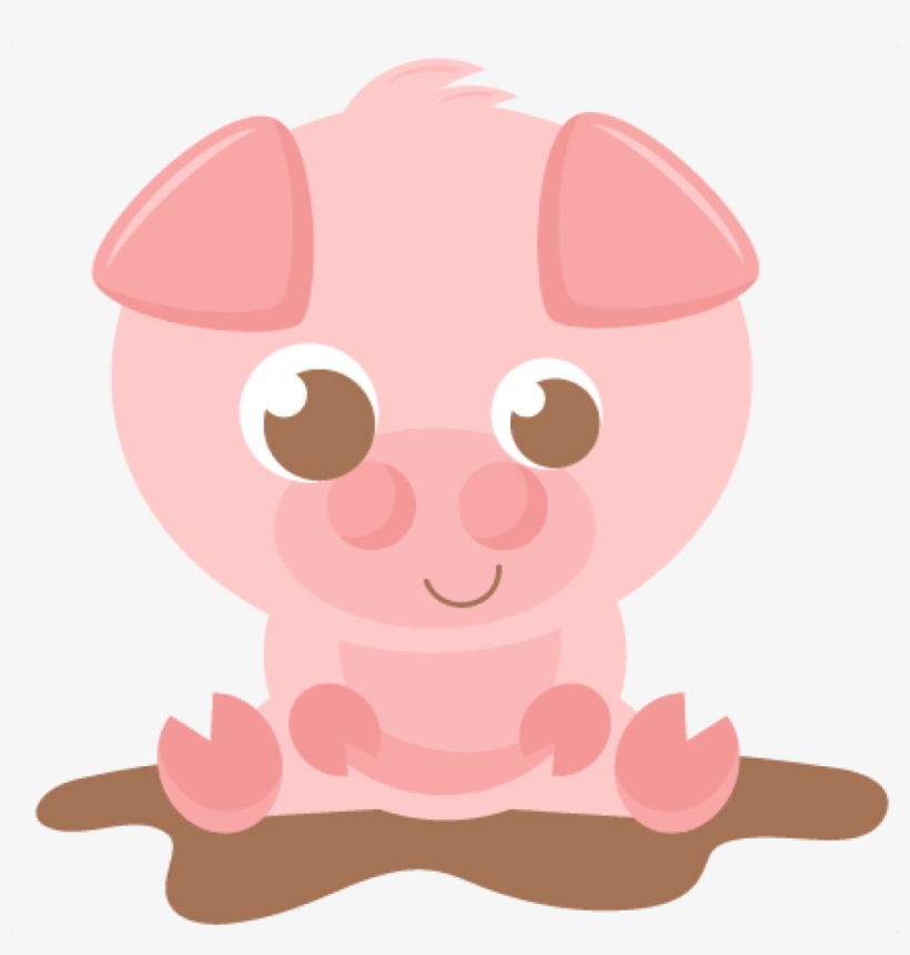 Pig Svg Scrapbook Cut File Cute Clipart Files For Silhouette - Cute Pig Clipart Png, transparent png #772984