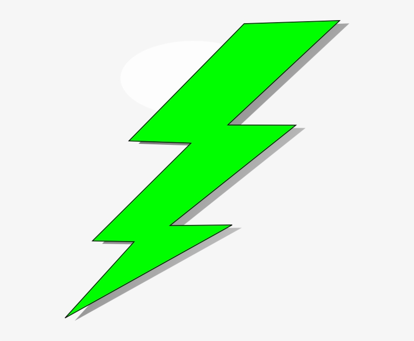 Banner Freeuse Bolt Clipart Gold - Green Lightning Bolt, transparent png #773075