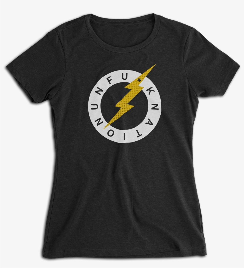 Ladies Unfu*k Nation Lightning Bolt - Dark Souls T シャツ, transparent png #773191
