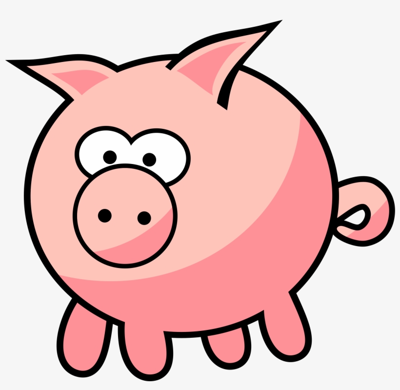 Vector Transparent Cartoon By Qubodup I Hope On Openclipart - Cartoon Pig, transparent png #773262