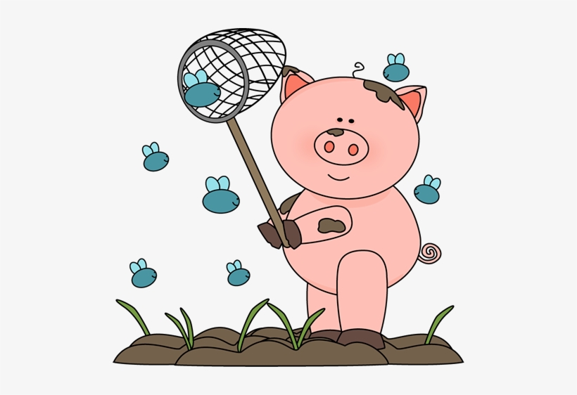 Pig In The Mud Catching Flies - Clipart Png Mud, transparent png #773638