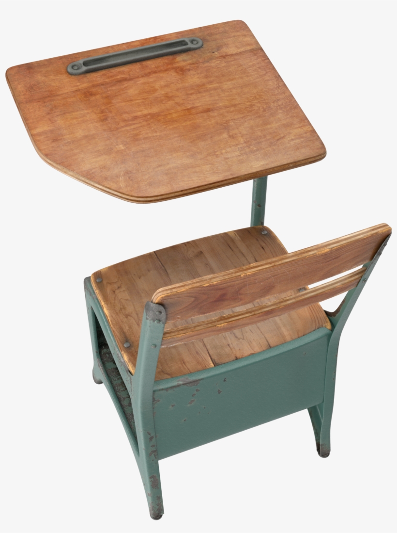 Antique School Desk Png Image - Desk, transparent png #773728