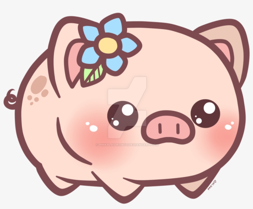 Cute Pig Cartoon Wallpaper - Cute Baby Pig Drawings, transparent png #773994