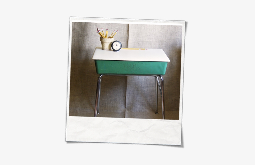 The Steel And Chrome School Desk - 1960 School Desk, transparent png #774311