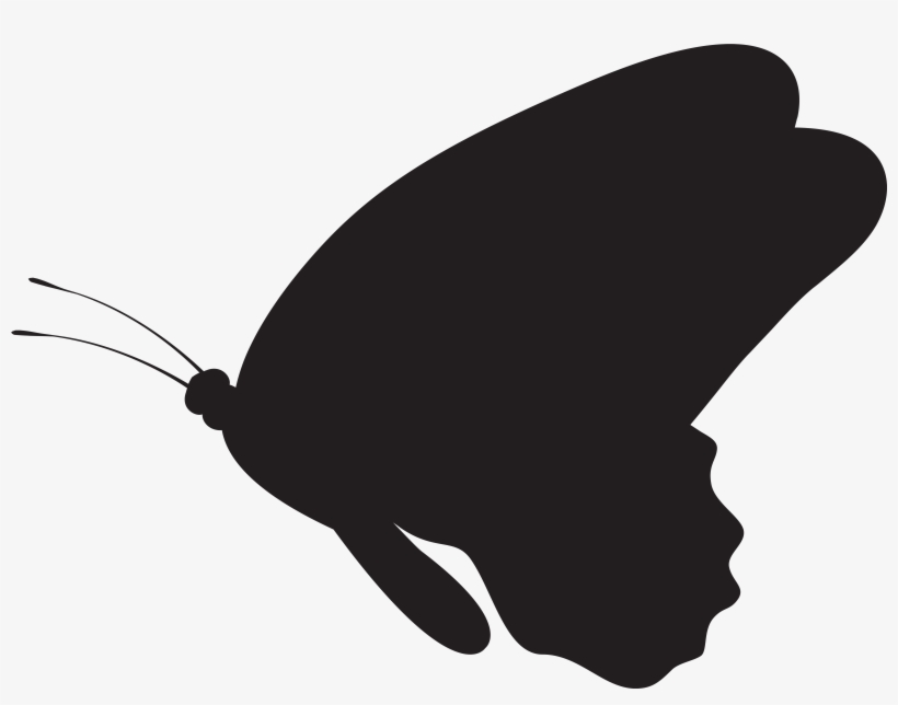 Butterflies Clipart Silhouette - Силует Бабочек, transparent png #774313