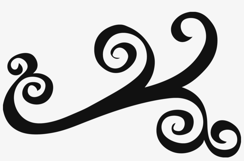 Black Swirl Clip Art - Clip Art, transparent png #774314