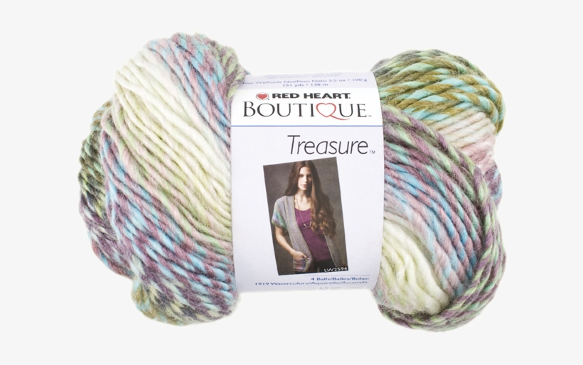 Red Heart Boutique Treasure Watercolors - Coats: Yarn - Red Heart Boutique Treasure Yarn, transparent png #774444