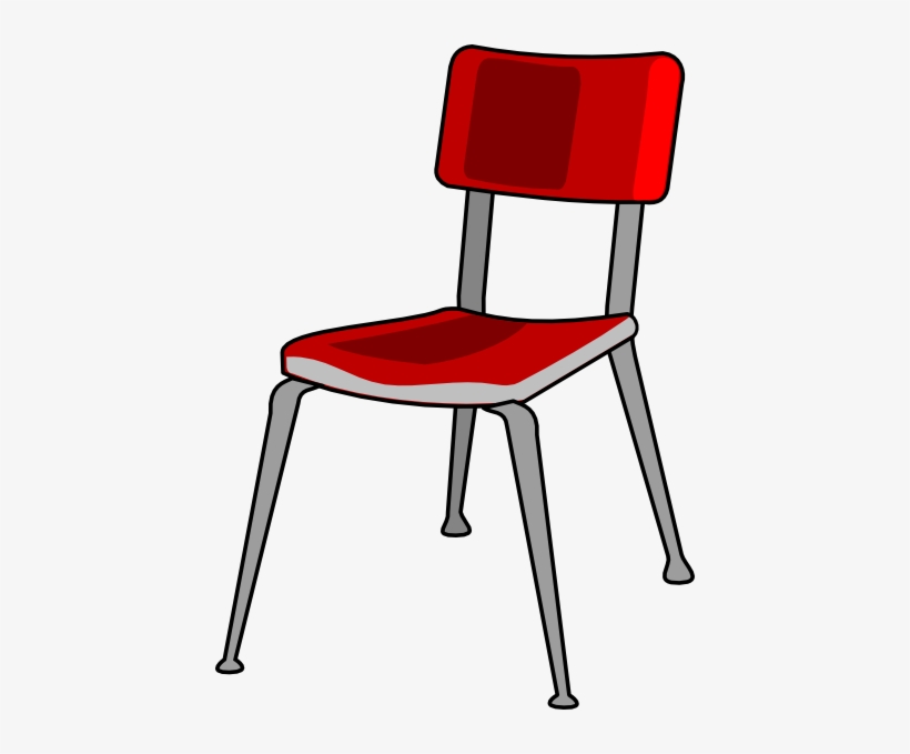 Red Student Desk Chair Clip Art - Chair Clipart Png, transparent png #774474