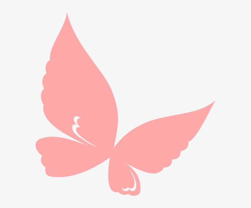 Coral Butterfly Png - Peach Butterfly Clipart, transparent png #774639