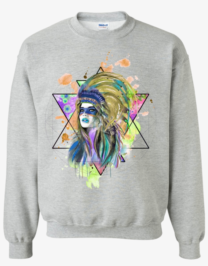 Watercolor Headdress Crewneck - Sigma Phi Epsilon Letterman Twill Crew Xx-large Sports, transparent png #774704
