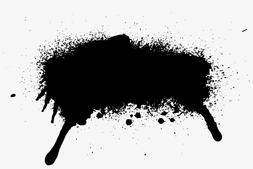 Black Ink Png Png Library - Black Spray Png, transparent png #774904