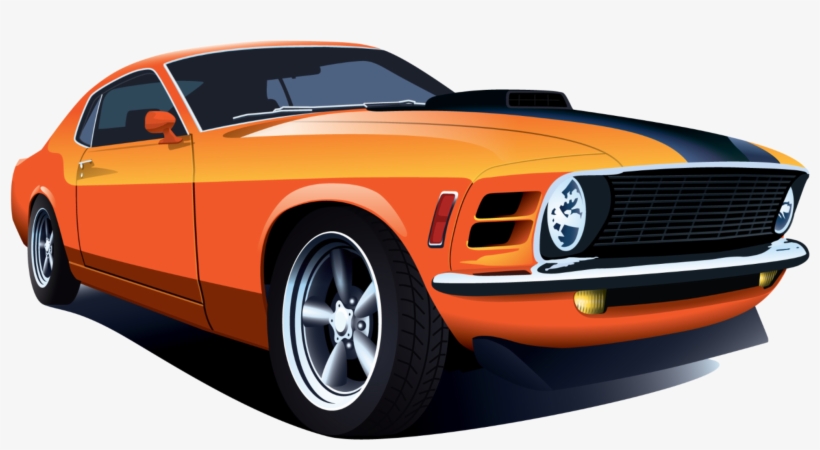 Muscle Cars Png - Classic Muscle Car Vector, transparent png #775050