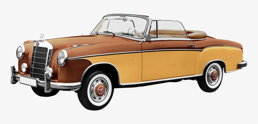 Mercedes Benz, 220 S, Cabriolet, 6-cyl - Antique Cuban Car Transparent Background, transparent png #775168