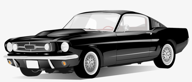 Clip Royalty Free Stock Png Vehicles Black And White - American Car Png, transparent png #775350