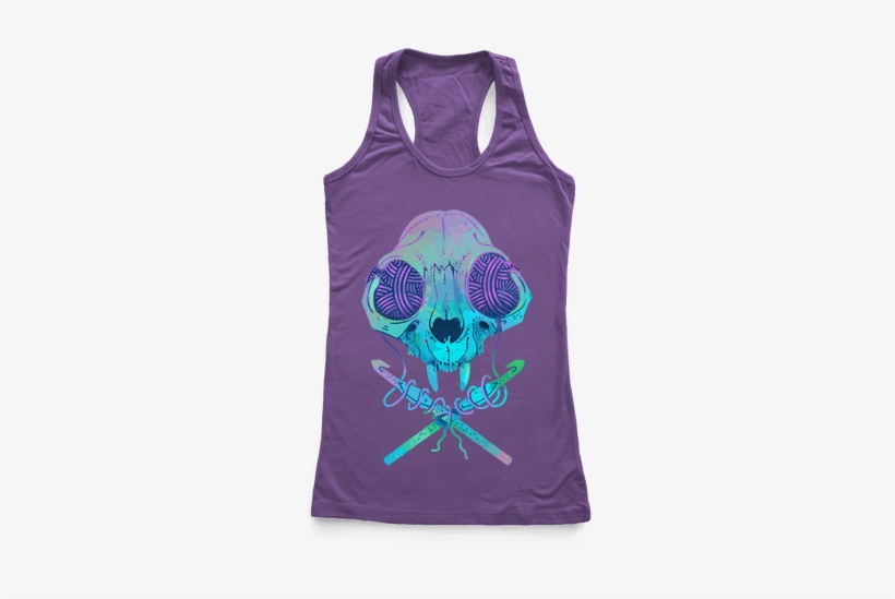 Cat Skull & Crochet Hooks - Every Woman Should Know How To Clean Tank, transparent png #776285