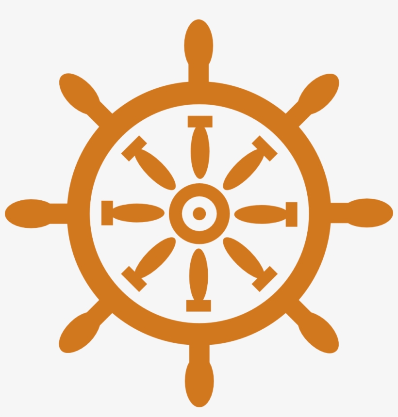 Orange And White Flag With Wheel Free Transparent PNG Download PNGkey