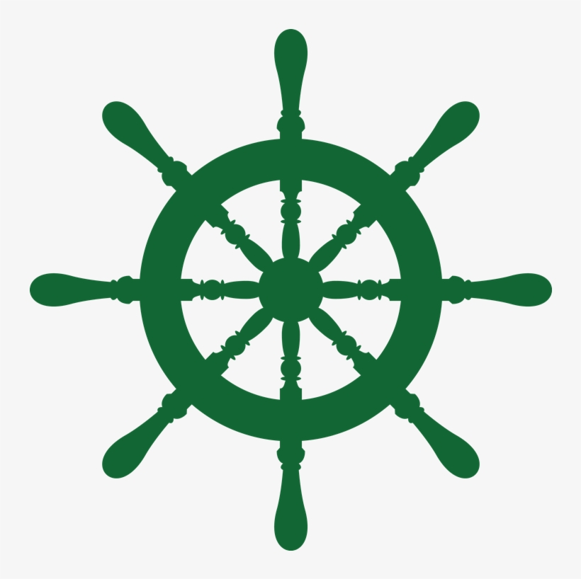 Ship Wheel Laker School Green Med Right - Dream Big Little One Nautical, transparent png #776838