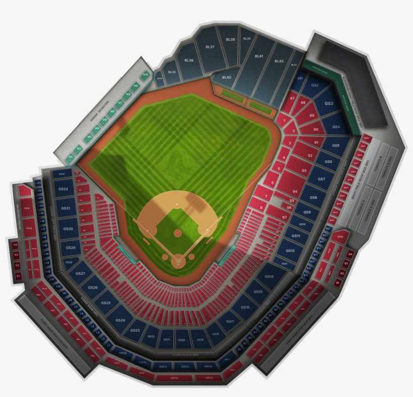 Grandstand 8 Fenway Park Row 5, transparent png #776867