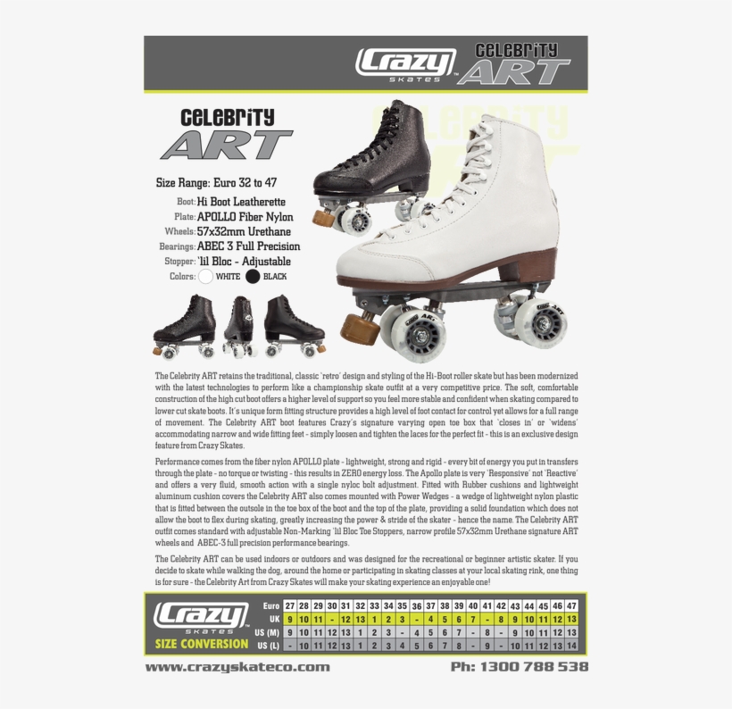 The Celebrity Art Skate Retains The Traditional, Classic - Celebrity Art Skate, transparent png #776869