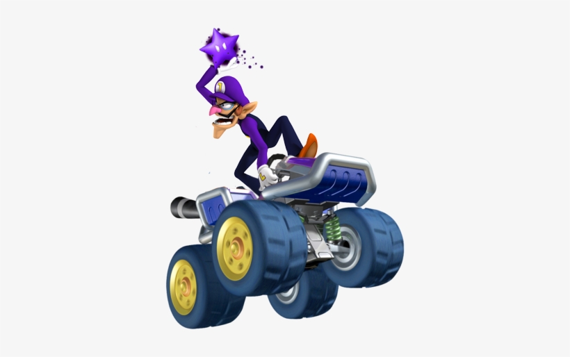 Mk3ds Waluigi Poison Star - Iggy Mario Kart 8 Deluxe, transparent png #776921