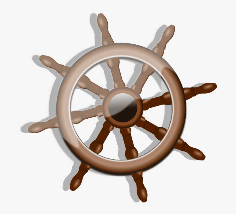 Rudder Ship's Wheel Boat Stern - Rudder Clipart, transparent png #776926