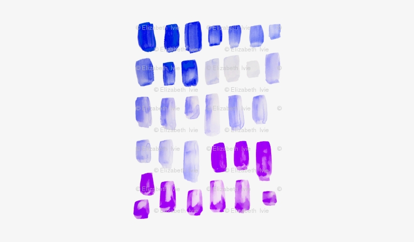 Blue Purple Watercolor Mosaic // Small - Blue, transparent png #776950