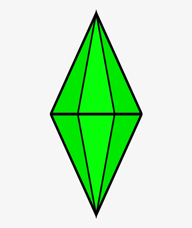 File - Sims Plumbob - Svg - The Sims, transparent png #777407