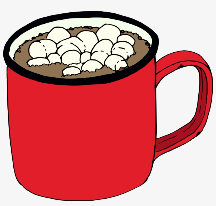Hand-painted A Winter Hot Drink Coffee Cocoa In Winter - Hot Chocolate, transparent png #777504