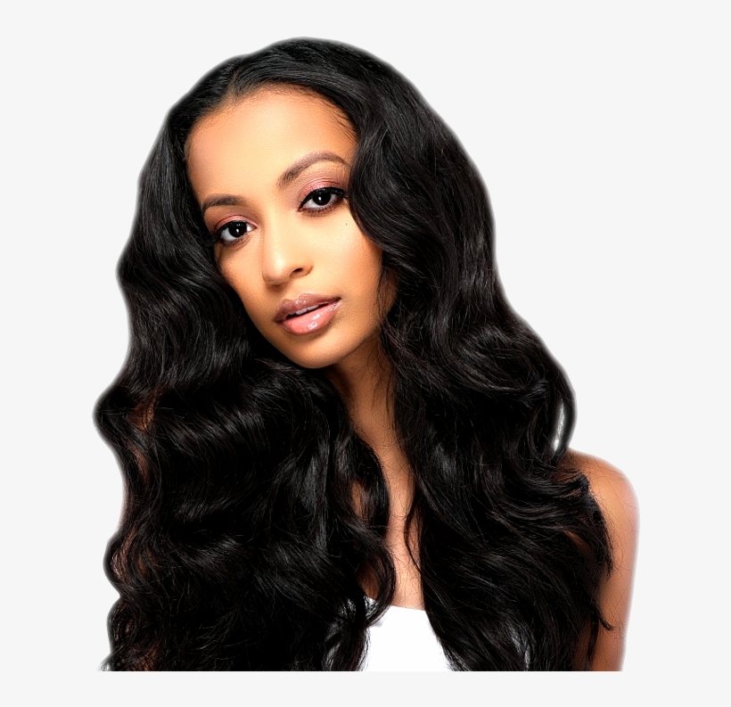 Black Hair Model Png - Wig, transparent png #777525