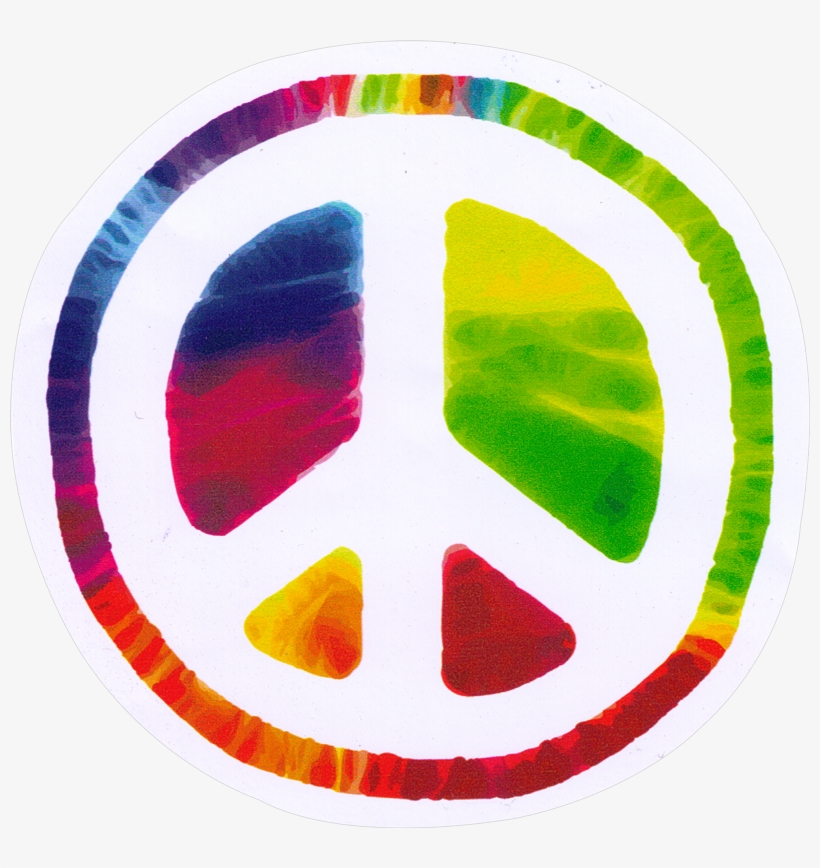 Image Royalty Free Download Window Stickers Resource - Psychedelic Peace Sign Png, transparent png #777636
