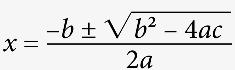 Quadratic Formula Clipart By Jhnri4 - Html, transparent png #777664