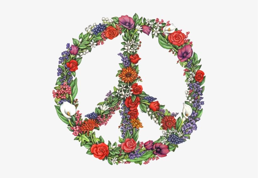 Peace Flower -my Edit Peace Sign Tumblr - Flower Peace Sign, transparent png #777693