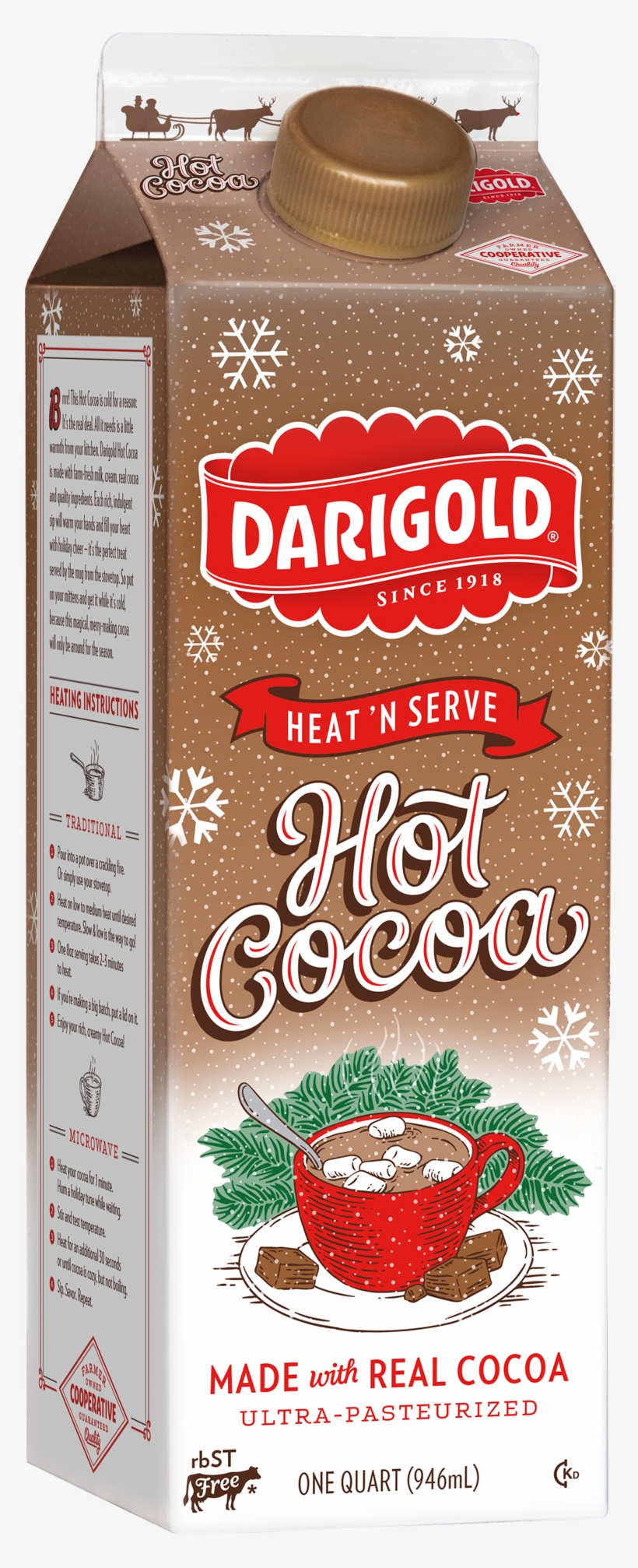 Darigold Hot Cocoa Nutrition, transparent png #777878