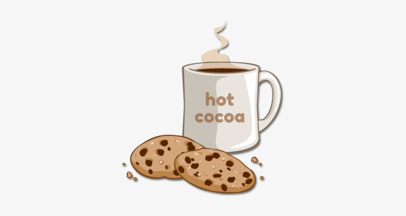 Steaming Hot Cocoa And Chocolate Chip Cookies - Tasse Kakao Clipart, transparent png #777969