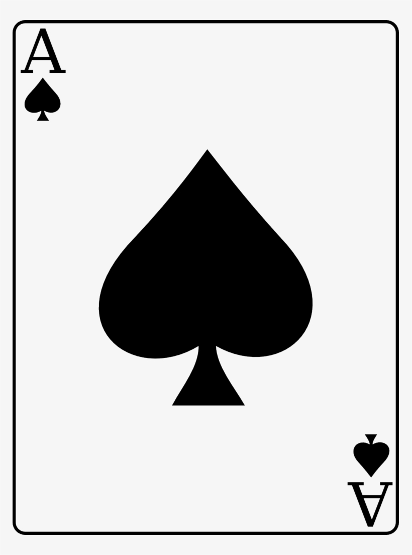 Ace Of Spades - Playing Card Design Ace, transparent png #778152