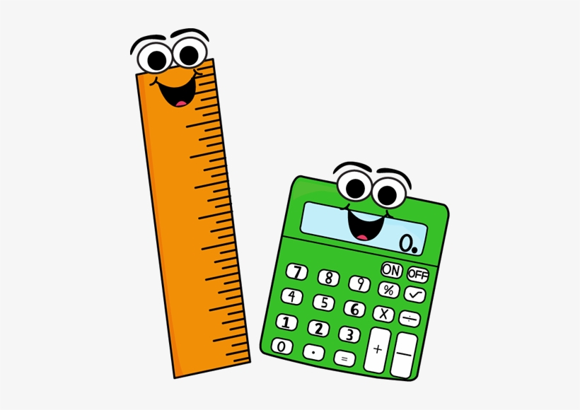 Mathematics Clipart Calculator - Calculator And Ruler Clipart, transparent png #778288