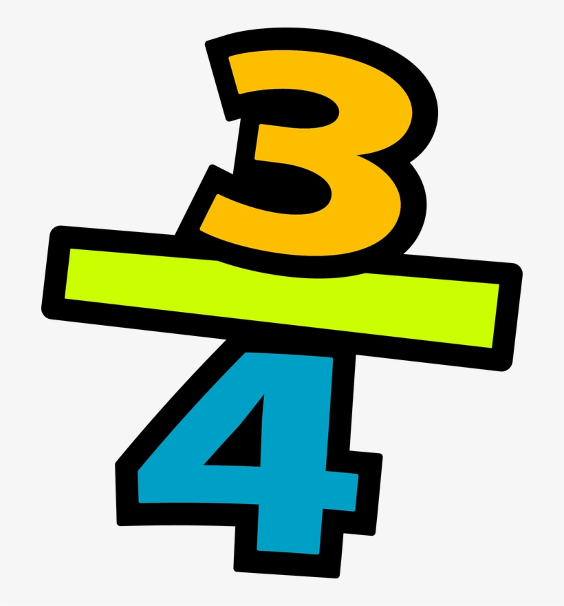 Pin 4th Grade Math Clipart - Fraction Clipart Png, transparent png #778354