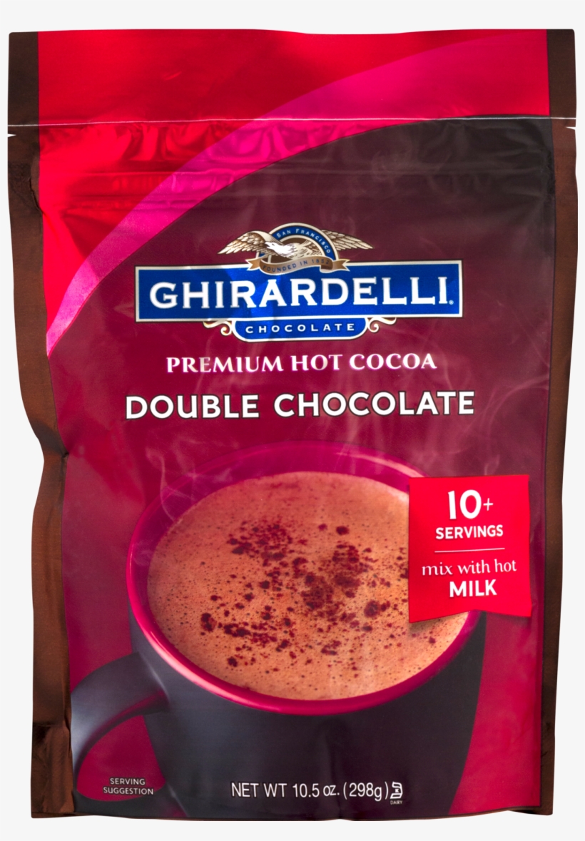 Ghirardelli Chocolate Premium Hot Cocoa Double Chocolate, - Ghirardelli Chocolate, transparent png #778476
