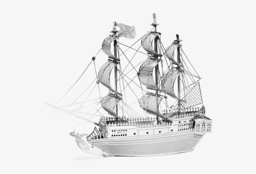 Metal Earth Ships - Metal Earth Models Black Pearl, transparent png #778620