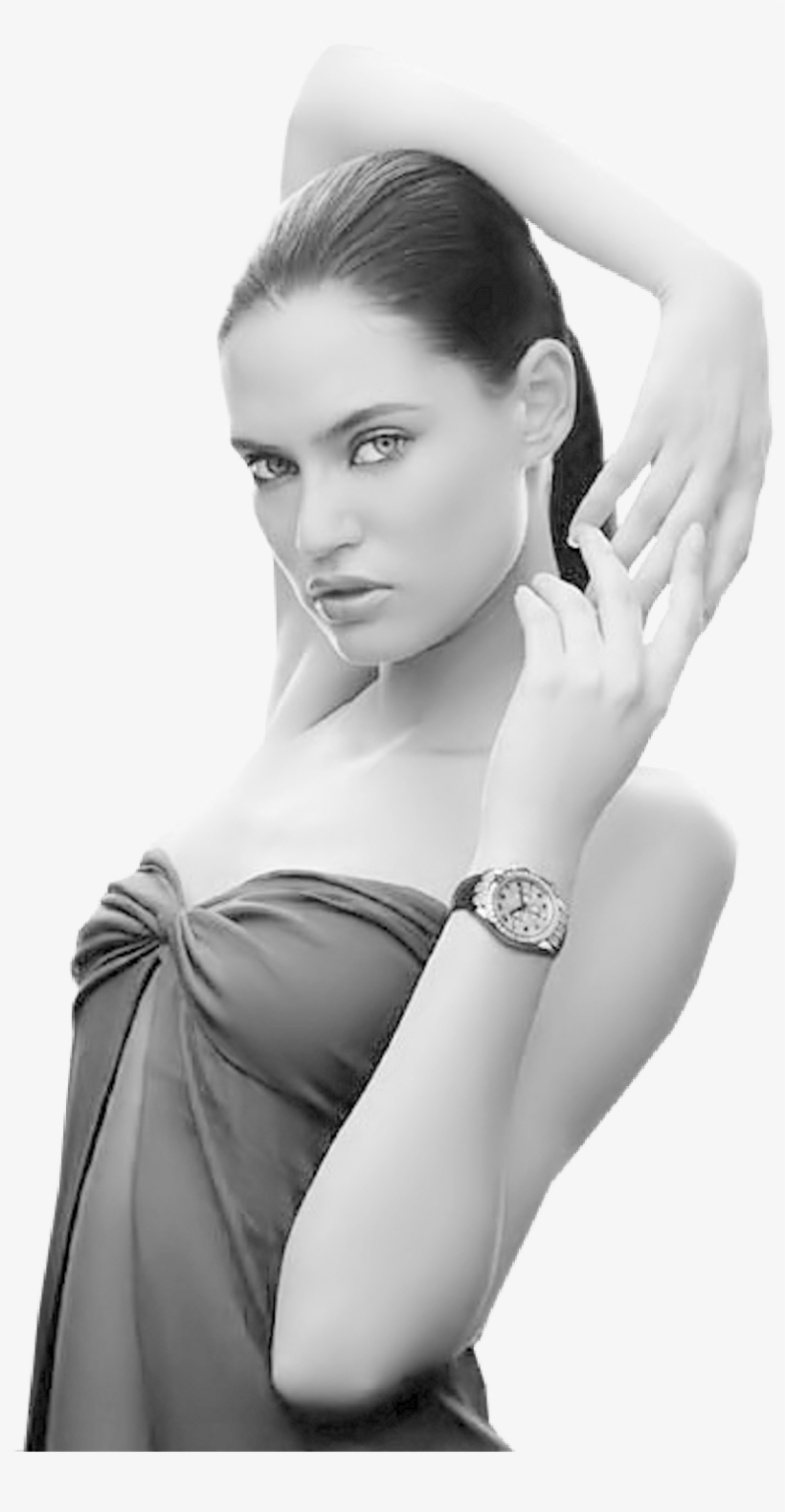 Free Black Hair Model Png - Rolex Women, transparent png #778854