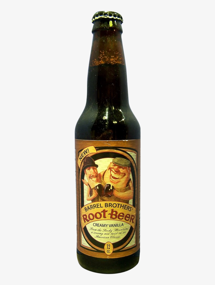 Barrel Brothers Root Beer Glass Bottle - Root Beer, transparent png #778897