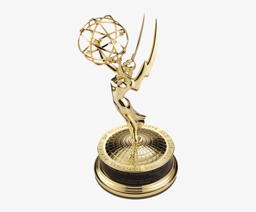 Share This Image - Gold Emmy Trophy Transparent, transparent png #779086