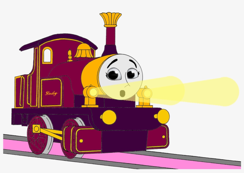 Lady With Her Surprised & Frightend Face & Shining - Thomas And Friends Lamps, transparent png #779780
