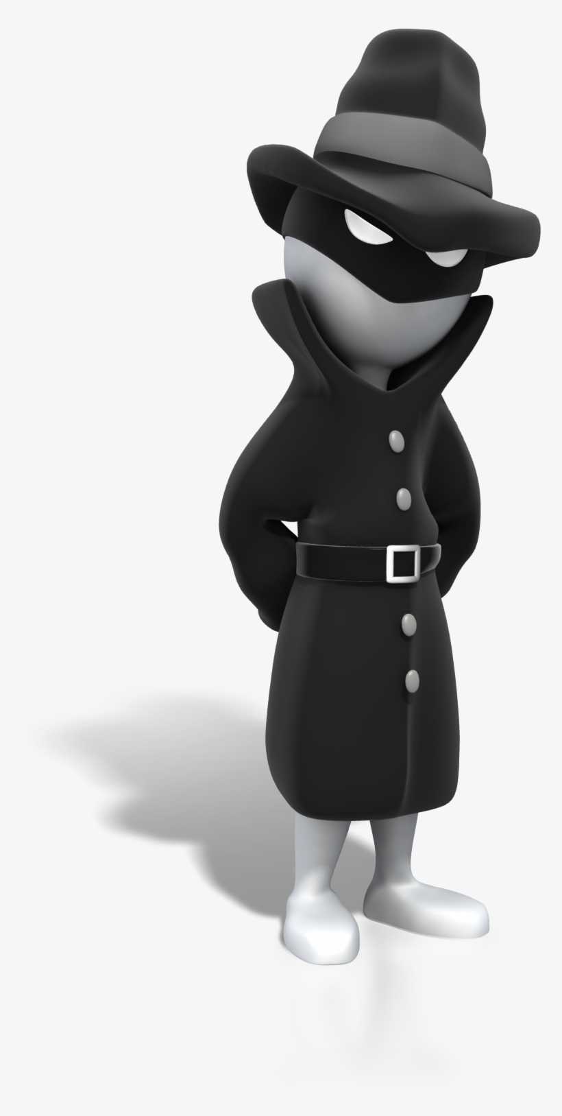 Spy Standing Suspicious - 3d Stick Figure Spy, transparent png #779967