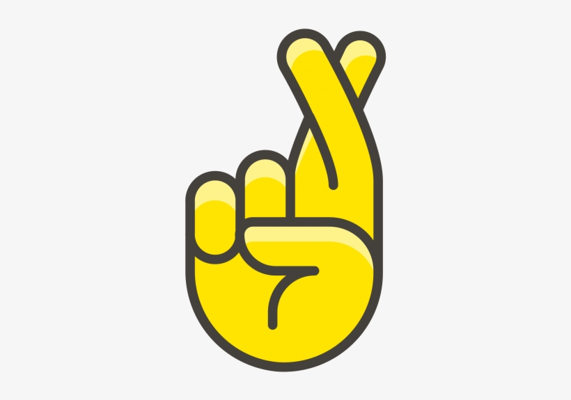 Crossed Fingers Emoji - Finger Crossed Emoji, transparent png #7700292