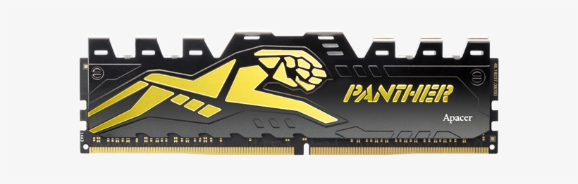 Apacer Panther Black Gold 8gb Ddr4 2666mhz Gaming Desktop - Apacer 4gb Ddr4 2400hz Ram, transparent png #7700324